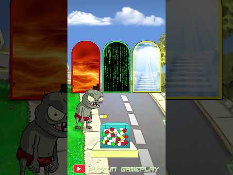 POV the tablet decides which door you should go to... - Funny PvZ Animation 🤣🤣🤣 #shorts #pvz