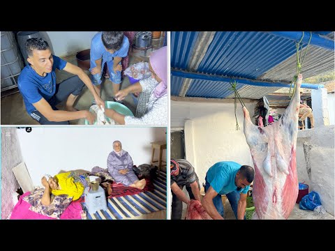 رجال الدوار لهلا يخطيهم وقفوا مع حميد فسبوع بنتنا 🥺اجواء ليلة سبوع مع لأحباب 💃لالة سارة المريزيقة🤲