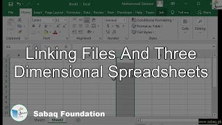 Linking Files And Three Dimensional Spreadsheets