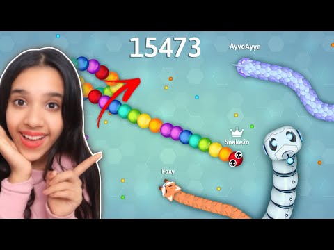 شفا تلعب لعبة الثعبان الممتعة 🐍 Snake.io