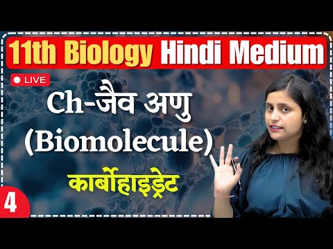 11th Biology | Ch-9 | L-4 | जैव अणु | कार्बोहाइड्रेट | By Renu Ma'am