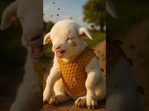 Pregnant Woman Saves Her Baby Goat from Deadly Bee Attack”#youtubeshorts #ai #viralvideo #hearttouch