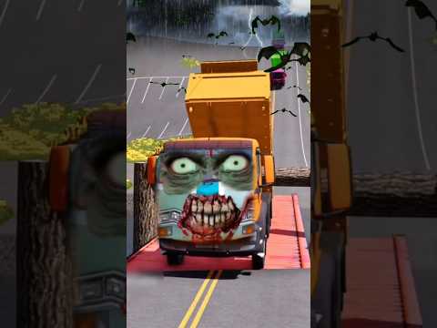 Amazing Huge Container Truck, Pertamina Tanker Truck & Cement Mixer Like Chris Tayo And Friends!👻🧞