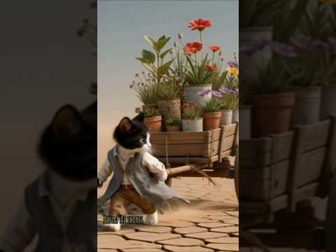 The brave kitten made a desperate attempt to save the animals. #shorts #short