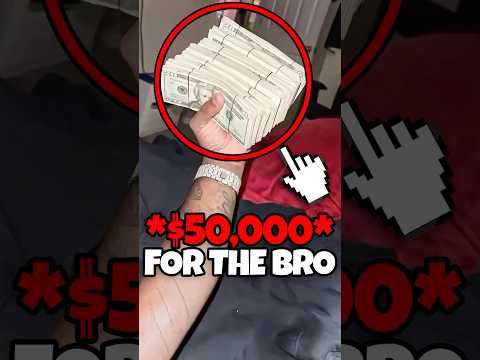 He gave his friend $50k 😱❤️