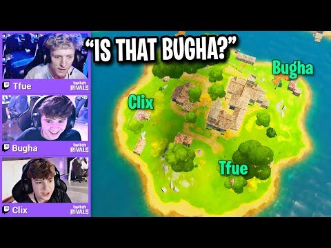 TFUE vs BUGHA vs CLIX on Middle Island Only! (Fortnite)