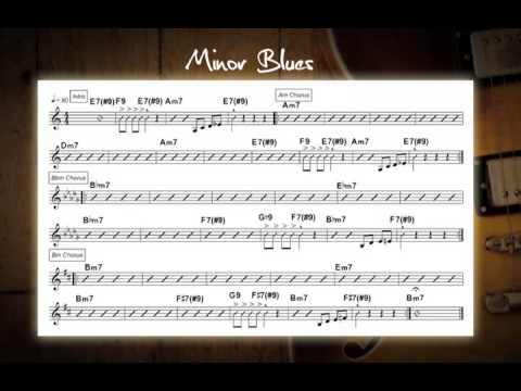 Minor Blues Jam Track In Various Keys - Guitar Backing Track