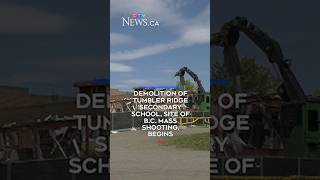 Demolition of Tumbler Ridge Secondary School, site of B.C. mass shooting, begins