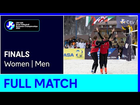 LIVE | CEV U20 Snow Volleyball European Championships 2024 | Finals M/W