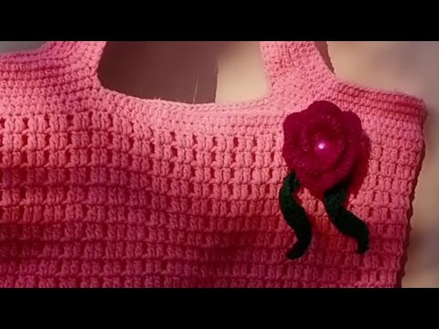 ওলৰ বেগ #crochet easy design bag #woollen #flowers #video