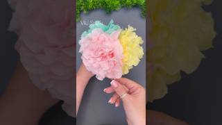 Easy DIY Napkin Flower Ideas | Tissue Paper Craft for Beginners 🌸 #shorts  #fyp #diy