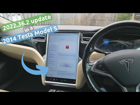 Tesla update 2022.36.2 (Oct 2022) in a 2014 Tesla Model S.