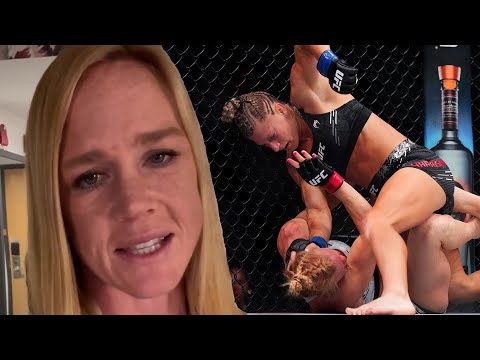 Heartbroken holly holm first words after being choked ouy by kayla harrison | ufc 300