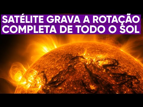 Satélite grava a rotação completa do Sol