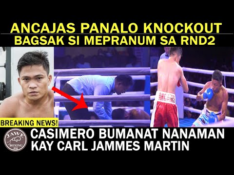 BREAKING NEWS: Jerwin Ancajas PANALO KNOCKOUT Si Mepranum Sa Round 2 | Casimero Banat Kay Martin