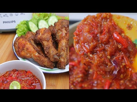 Ter enak !! Ayam Goreng Rempah dengan Sambal Bajak