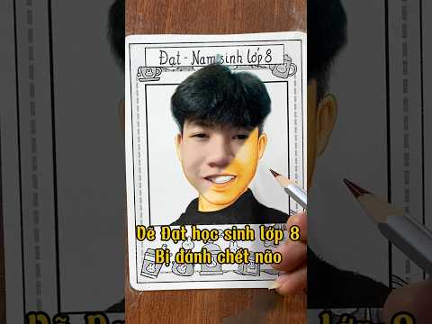 Vẽ Đạt học sinh lớp 8 bị đánh chết não đã tử vong #art #vetranh #shorts #drawing