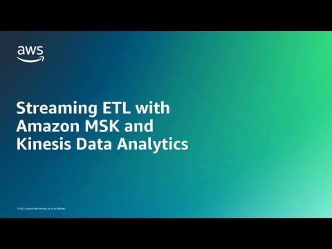 Streaming ETL with Amazon MSK and Kinesis Data Analytics | Amazon Web Services