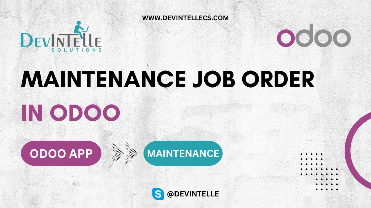 How To Create Maintenance Job order in Odoo | 19.10.2023

Easily create and manage maintenance job orders in Odoo to keep equipment running smoothly. Assign technicians, schedule ...