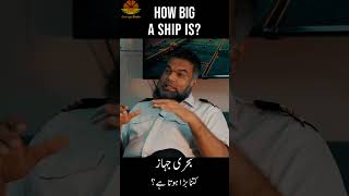 How Big Is A Ship? #ships #seaman #merchantnavy #captain #sealife #facts