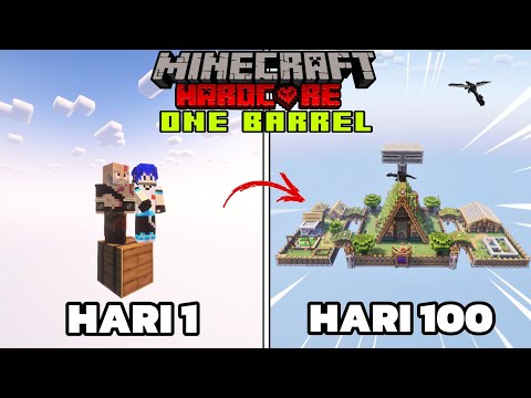 100 Hari di Minecraft Hardcore One Barrel