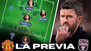 🤔 ¿DESCANSA MAINOO?, ¿RASHFORD O CUNHA? | Manchester United vs Sabah FK | #championsleague