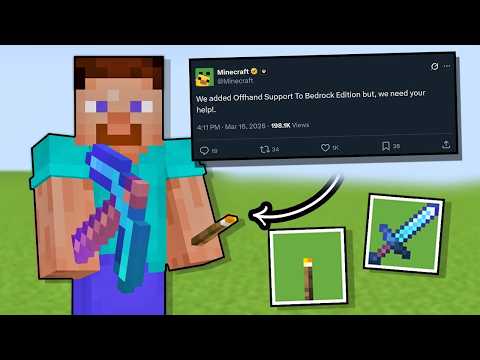Offhand Support Is Coming To Minecraft Bedrock Edition