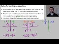 Solving One and Two Step Equations Challenge