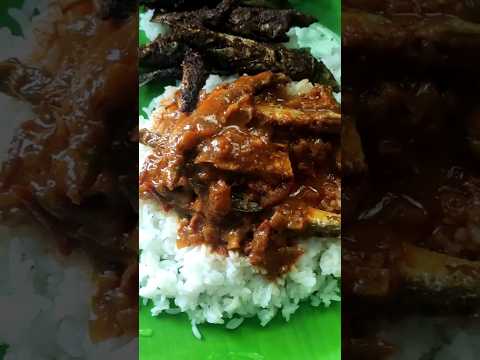 Lunch Recipe Rice Mathi Meen Curry& Mathi Fry Kl Style🤤😋#lunch #lunchmenu #shorts