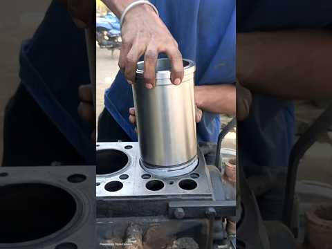 Cylinder sleeve installation #shorts #shortvideo