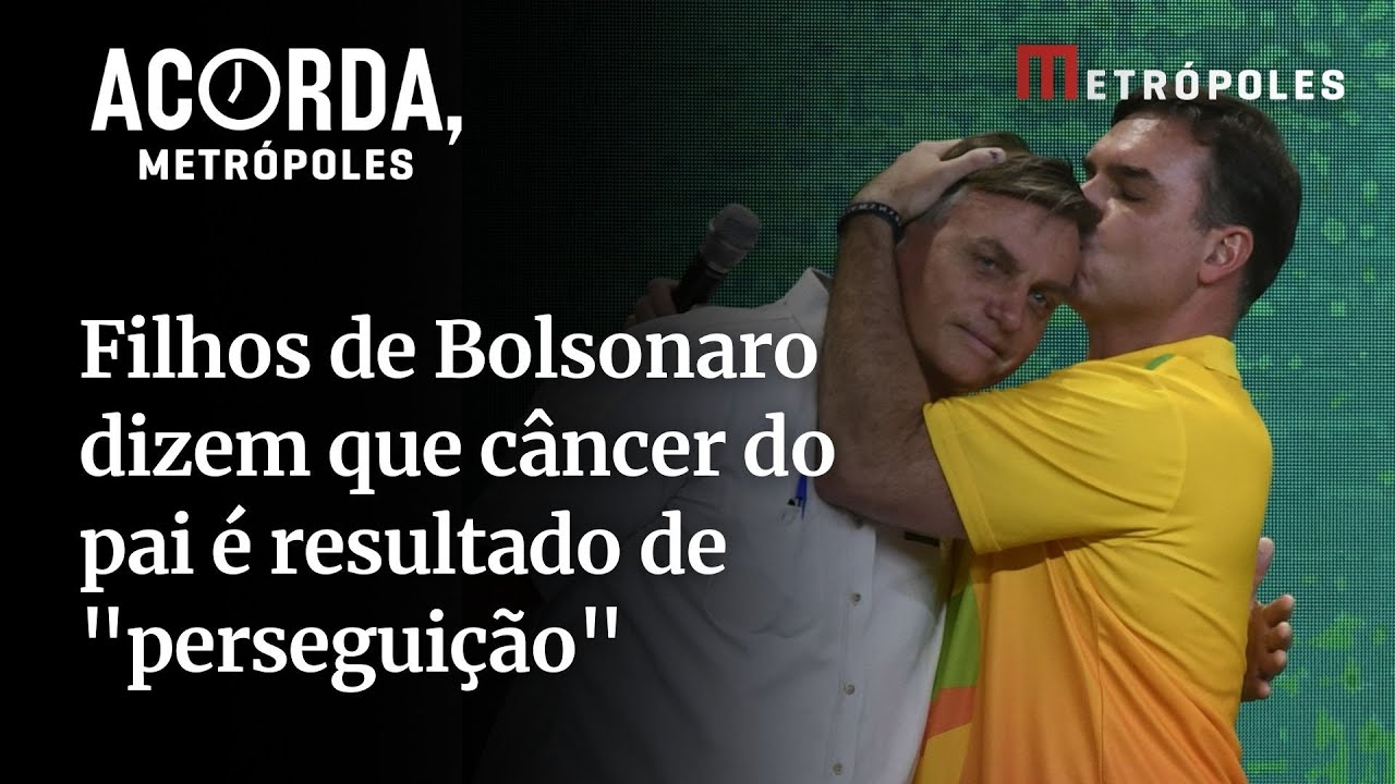 Filhos de Bolsonaro dizem que câncer do pai é resultado de “perseguição”