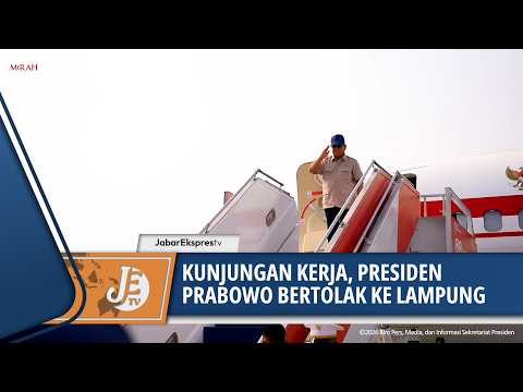 LAKUKAN KUNJUNGAN KERJA, PRESIDEN PRABOWO BERTOLAK KE LAMPUNG