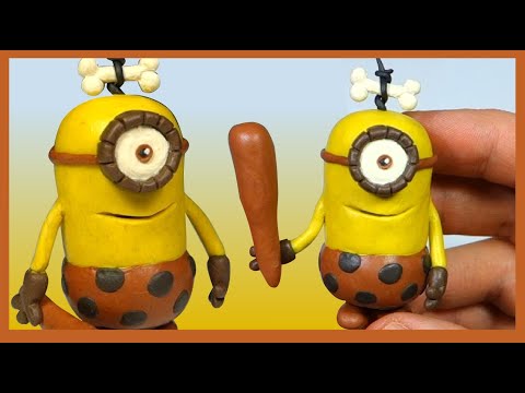 Making a caveman MINION in plasticine from "Minions" and "Despicable Me" in clay 👉 Happy baby.