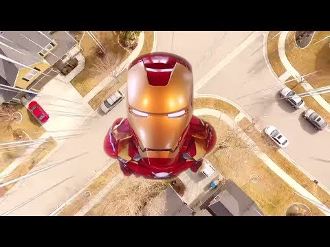 The Flash Vs Iron Man Race - Beaherokids