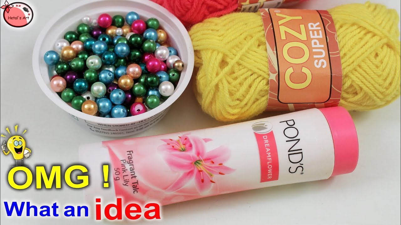 Genius Way to Decor Your Room Best Out of Waste Idea Room Showpiece Woolen Craft Handmade