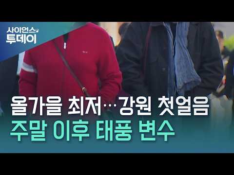 서울 5.2℃ 올가을 최저·강원 첫 얼음...태풍 '참피'도 변수 / YTN 사이언스