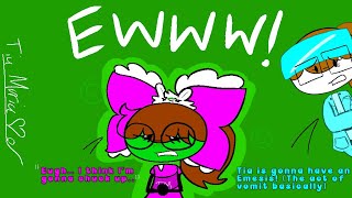 Tia throwing up test pt2 (EMETOPHOBIA TRIGGER! WATCH AT YOUR OWN RISK!) 