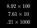 Decimal Point Movement and Multiplication