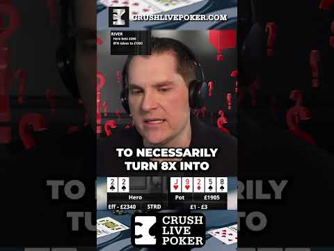 New Video from CrushlivePoker: Toughest Set Decision 😱