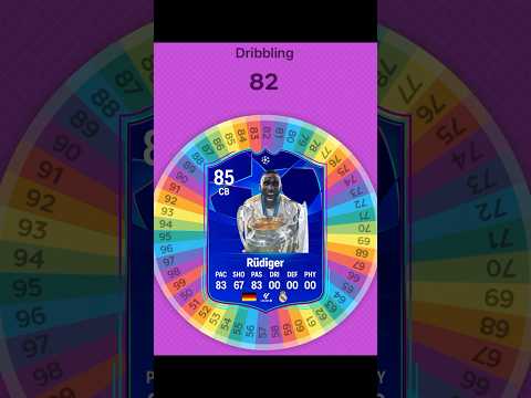 I Re-spun RUDIGER FC 25 Card! #fifa #spinner #soccer #football