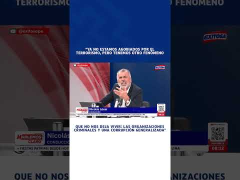 🔴🔵 Nicolás Lúcar advierte que el Perú afronta nuevos desafíos para la seguridad