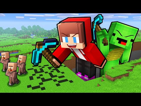 Mikey and JJ Use GIANT MOD To Troll Villagers In Minecraft! (Maizen)