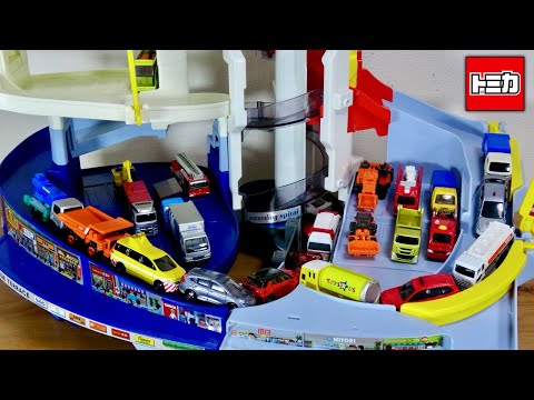 でっけぇモールがトミカに登場!55周年記念 グランドモールトミカビル 実在店舗とコラボが良い!ユニクロにニトリ・吉野家スシロー 電動&手動エレベーターに多数の駐車スペースも☆給油場もあり!