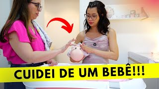 Minha primeira vez cuidando de um bebê 😱