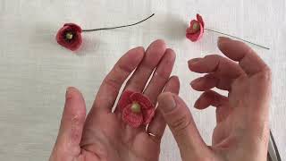 刺繍作家vlog｜立体刺繍でポピーを作る｜京都の紅葉と年末