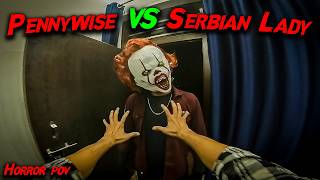 Serbian Dancing Lady Vs Pennywise | Horror pov | Flyingmeenaboi