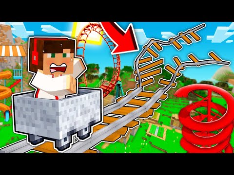 STRASZNY WYPADEK W PARKU ROZRYWKI NA ROLLERCOASTERZE W MINECRAFT?! GPLAY & LAKI