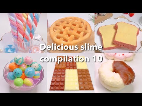 【ASMR】🍭おいしそうなスライムまとめ10🍩【音フェチ】Delicious slime compilation 10