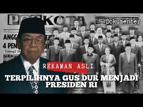 VIDEO LANGKA, DOKUMENTER GUS DUR TERPILIH MENJADI PRESIDEN RI 1999-2024