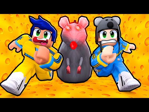 FUGA DO RATO GIGANTE NO ROBLOX CHEESE ESCAPE - Brancoala Games